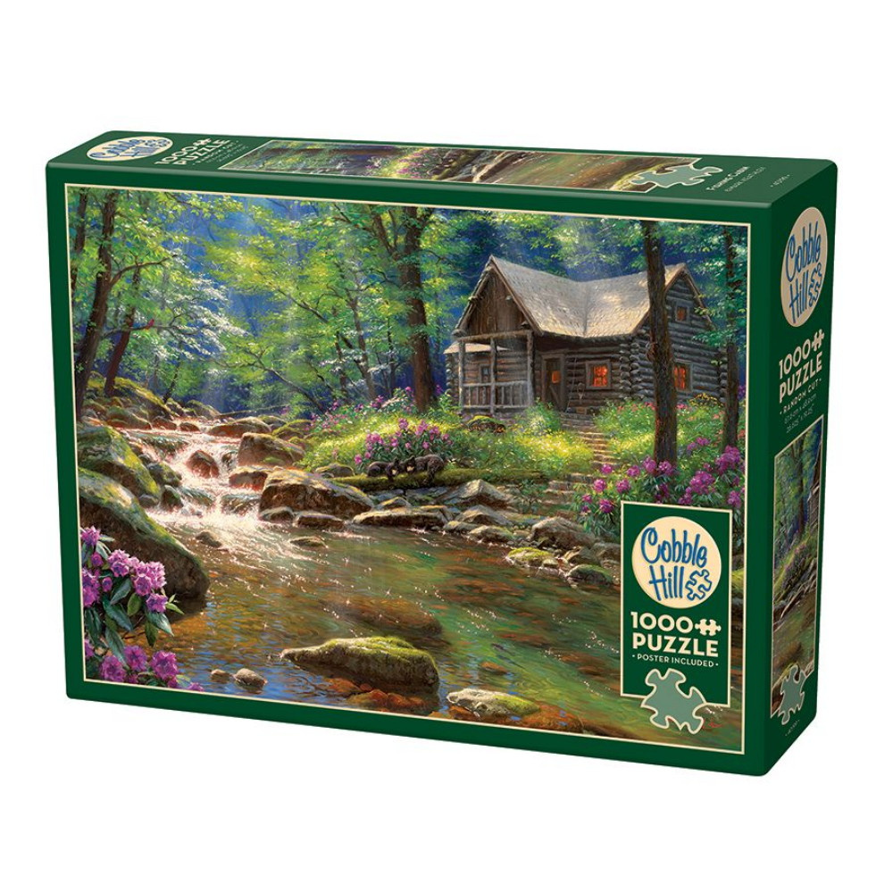 Cobble Hill Puslespil - Fishing Cabin 1000 brikker