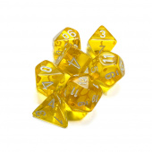 Dice Set 7 Translucent Yellow/White Dice Set 7 Translucent Yellow/White