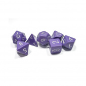Dice Set 7 Opaque Purple/White Dice Set 7 Opaque Purple/White