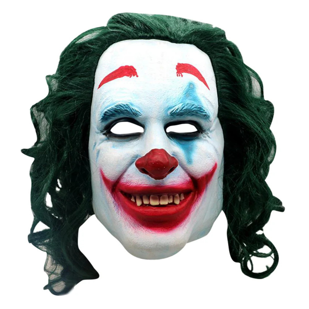 Latex Clown Mask Supergreen