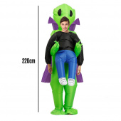 Oppustelig Super Alien kostume Oppustelig Super Alien kostume