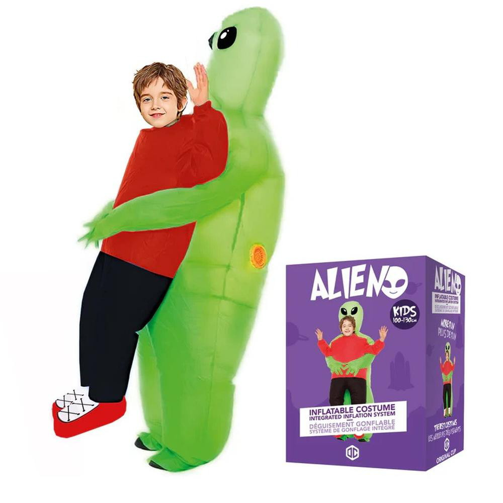 Oppustelig Alien kostume til børn