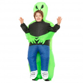 Oppustelig Alien kostume - Kids