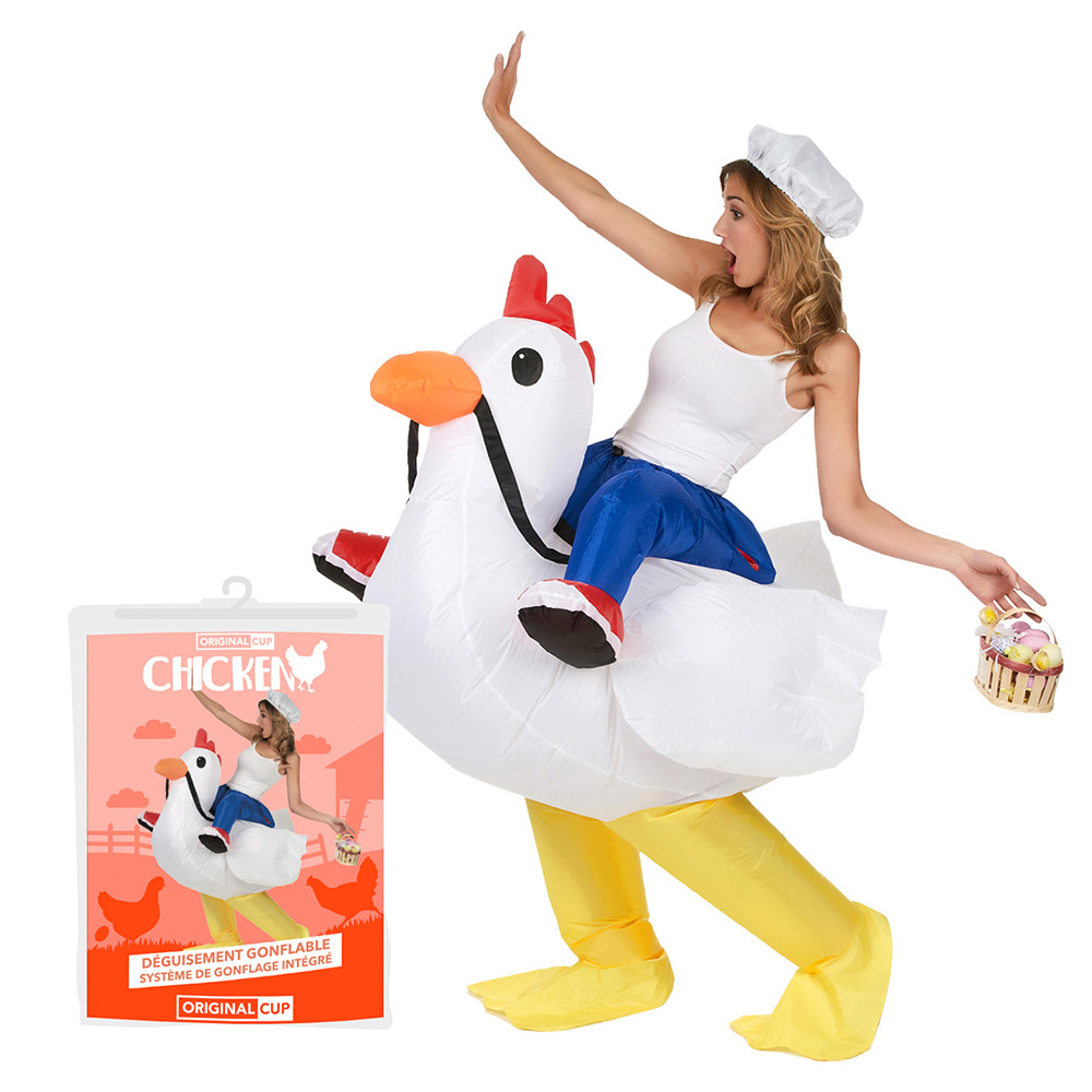 Oppustelig Chicken kostume