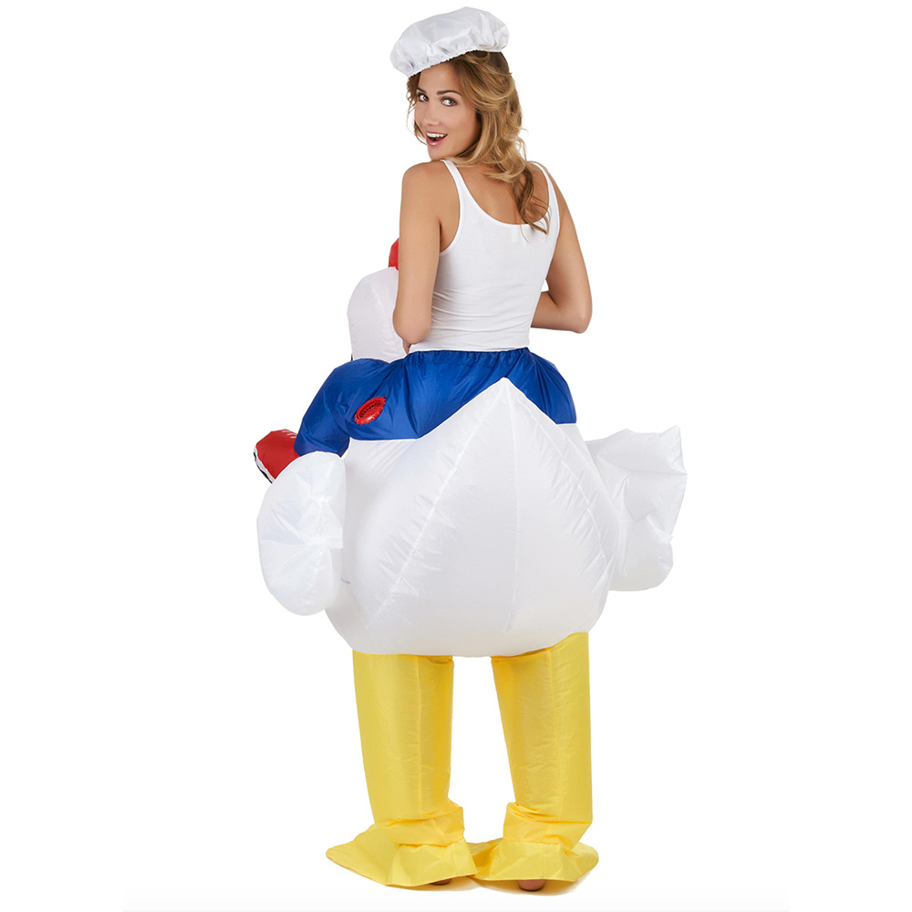 Oppustelig Chicken kostume