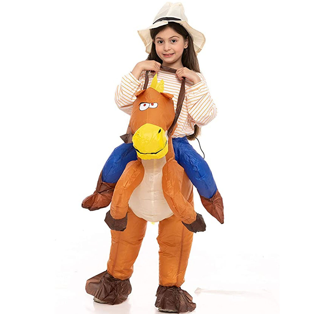 Oppustelig Cowboy kostume - Kids