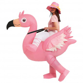 Oppustelig Cute Flamingo kostume