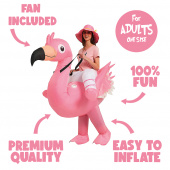Oppustelig Cute Flamingo kostume Oppustelig Cute Flamingo kostume