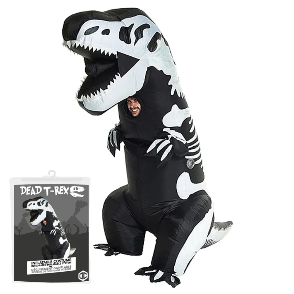 Oppustelig XXL Dead T-Rex kostume