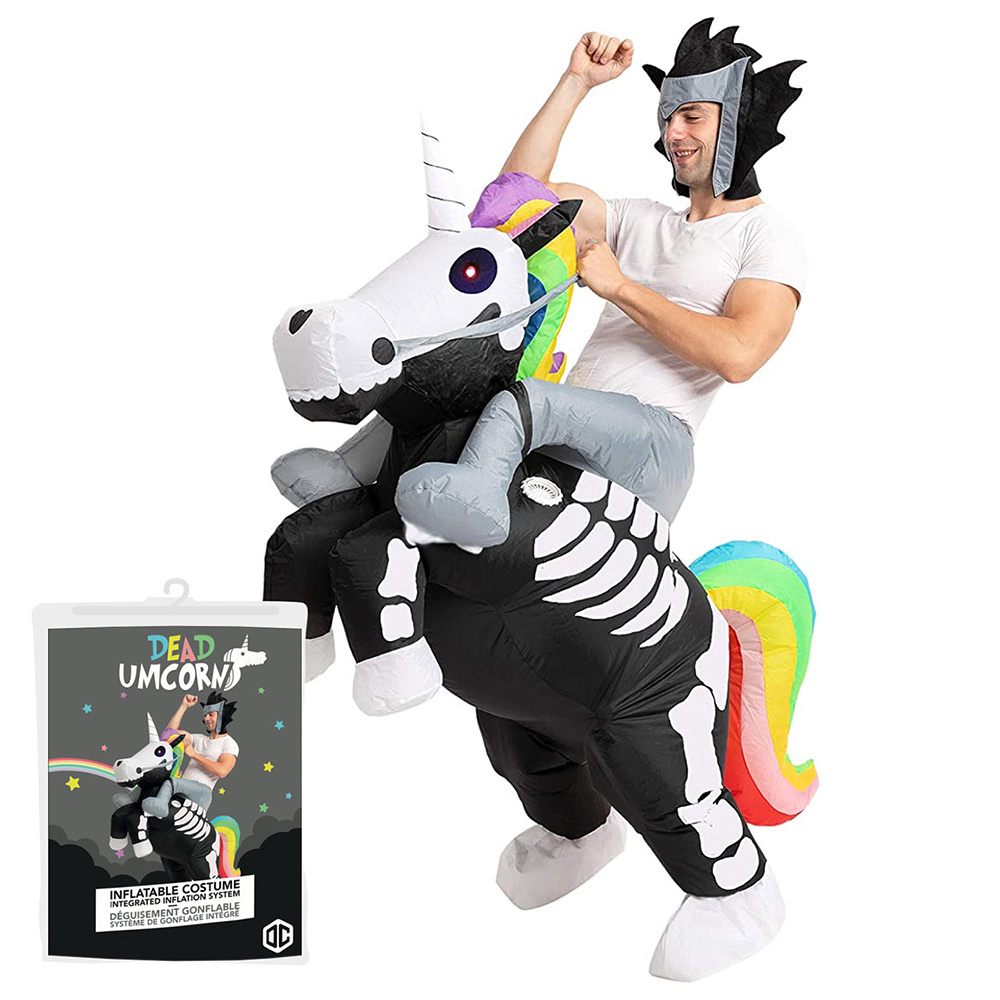 Oppustelig Dead Unicorn kostume