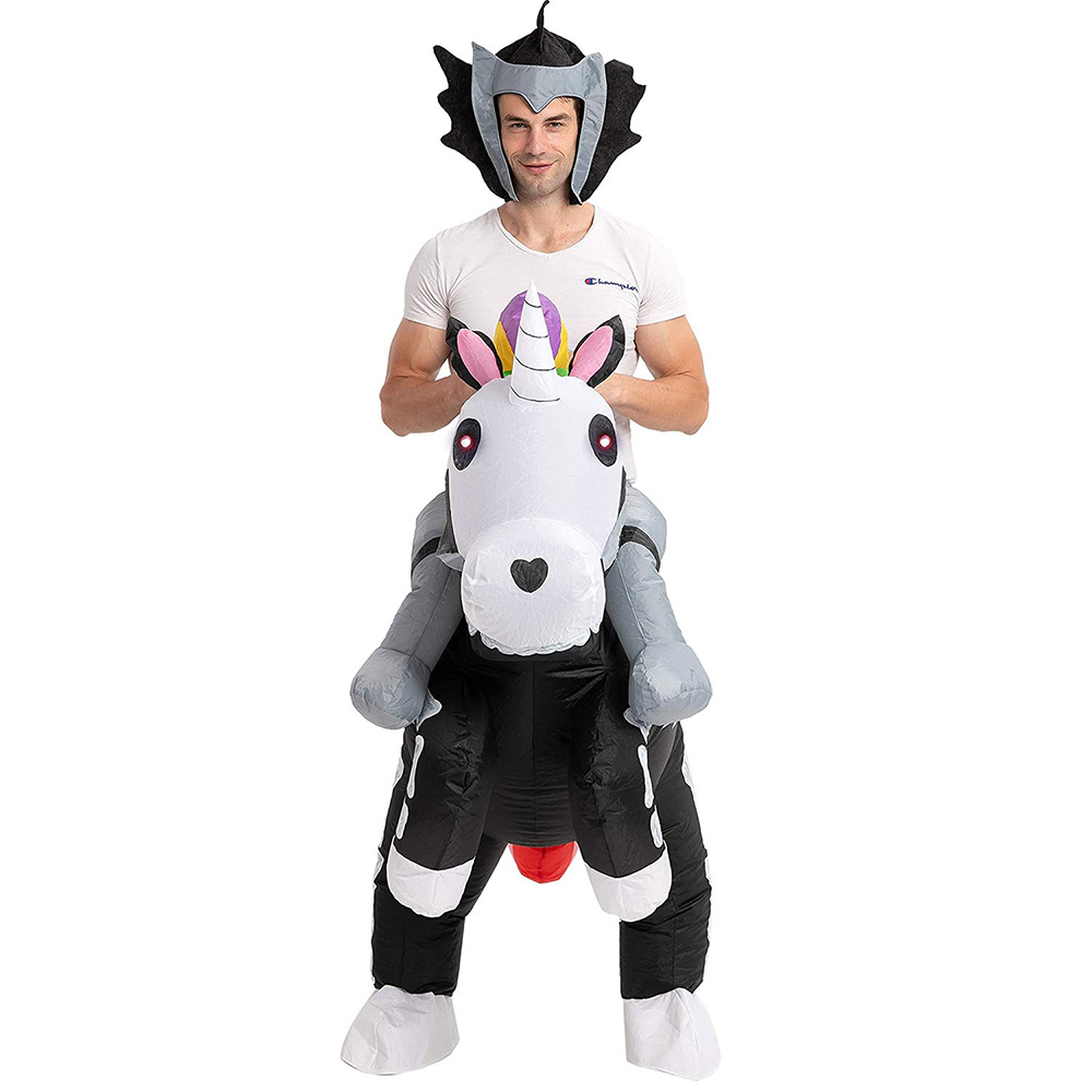 Oppustelig Dead Unicorn kostume