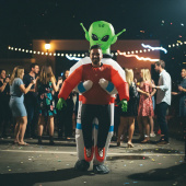 Inflatable Alien Costume 2 Inflatable Alien Costume 2