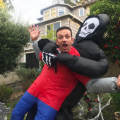 Oppustelig Death kostume Oppustelig Death kostume