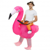 Oppustelig Flamingo kostume Oppustelig Flamingo kostume