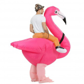 Oppustelig Flamingo kostume Oppustelig Flamingo kostume