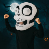 Kæmpe oppusteligt skelethoved til voksne Kæmpe oppusteligt skelethoved til voksne