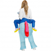 Oppustelig Blue Unicorn kostume Oppustelig Blue Unicorn kostume