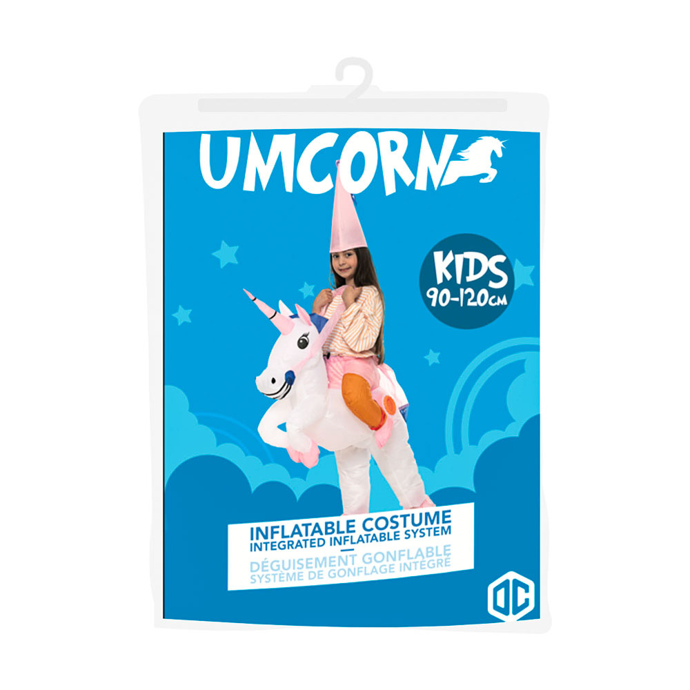 Oppustelig Unicorn kostume - Kids