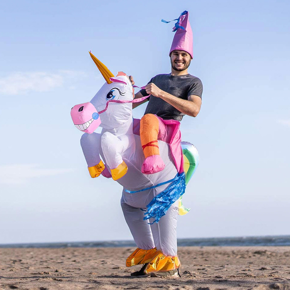 Oppustelig Magic Unicorn kostume