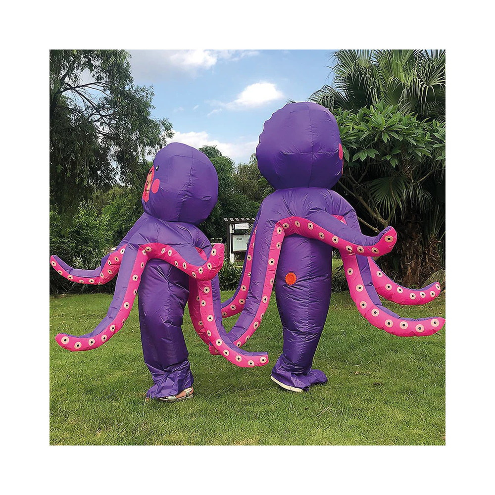 Oppustelig maskeradekostume blæksprutte