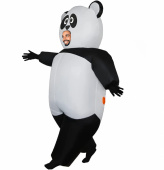 Oppustelig Panda kostume Oppustelig Panda kostume