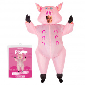 Oppustelig Pig kostume