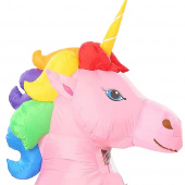 Oppustelig Giant Pink Unicorn kostume Oppustelig Giant Pink Unicorn kostume