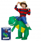 Oppustelig Raptor kostume - Kids