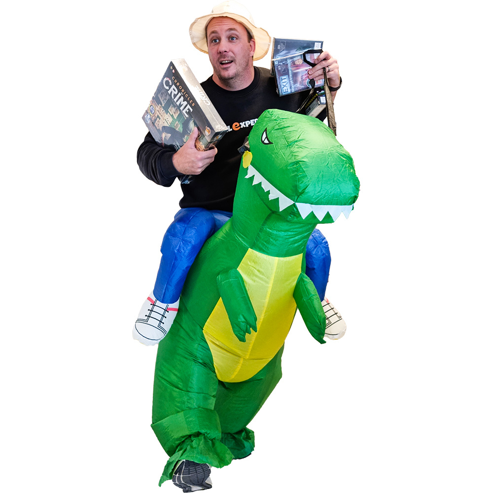 Oppustelig Raptor kostume