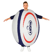 Oppusteligt rugby-kostume til voksne Oppusteligt rugby-kostume til voksne
