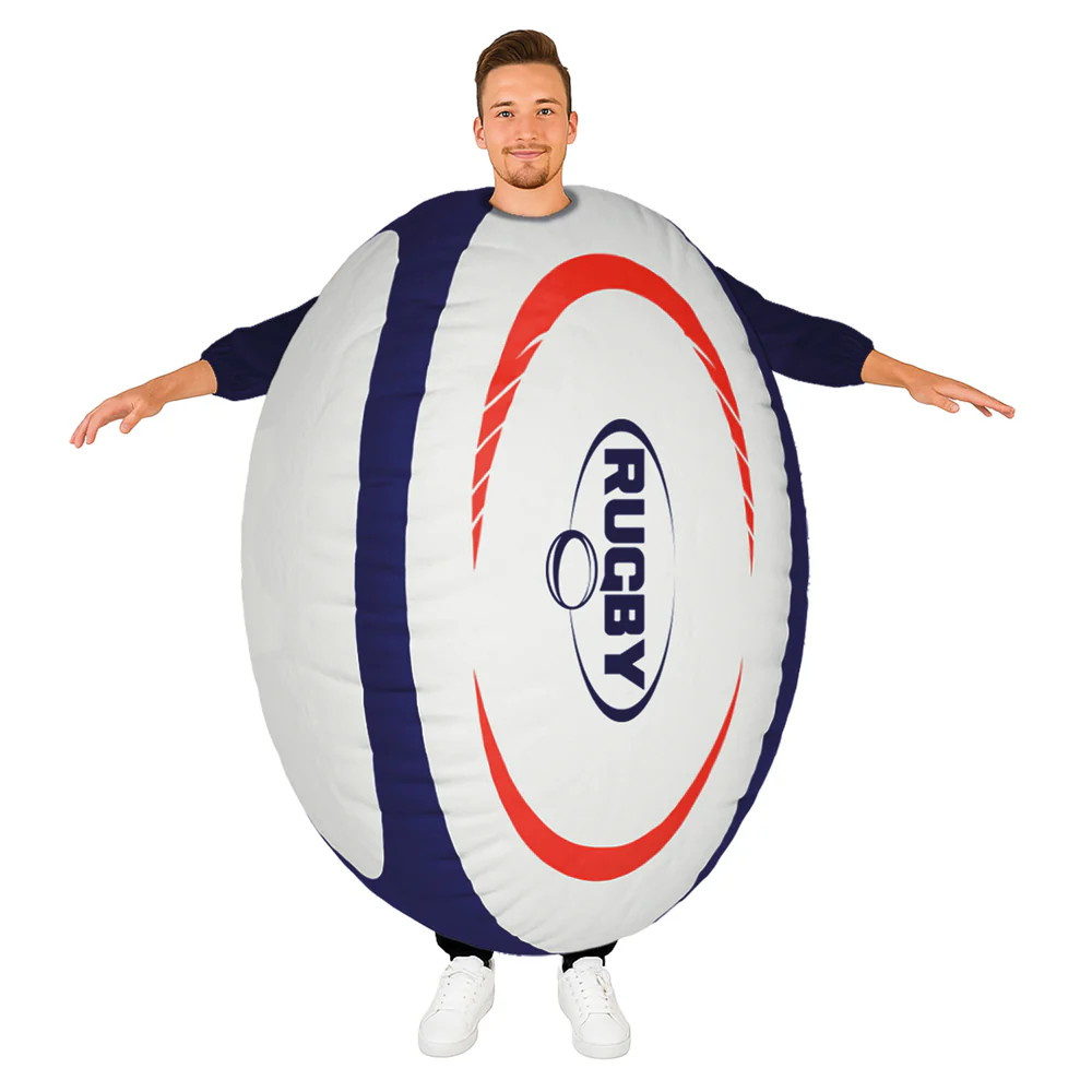 Oppusteligt Rugbybold Kostume
