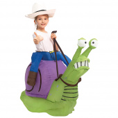 Oppustelig Snail kostume - Kids