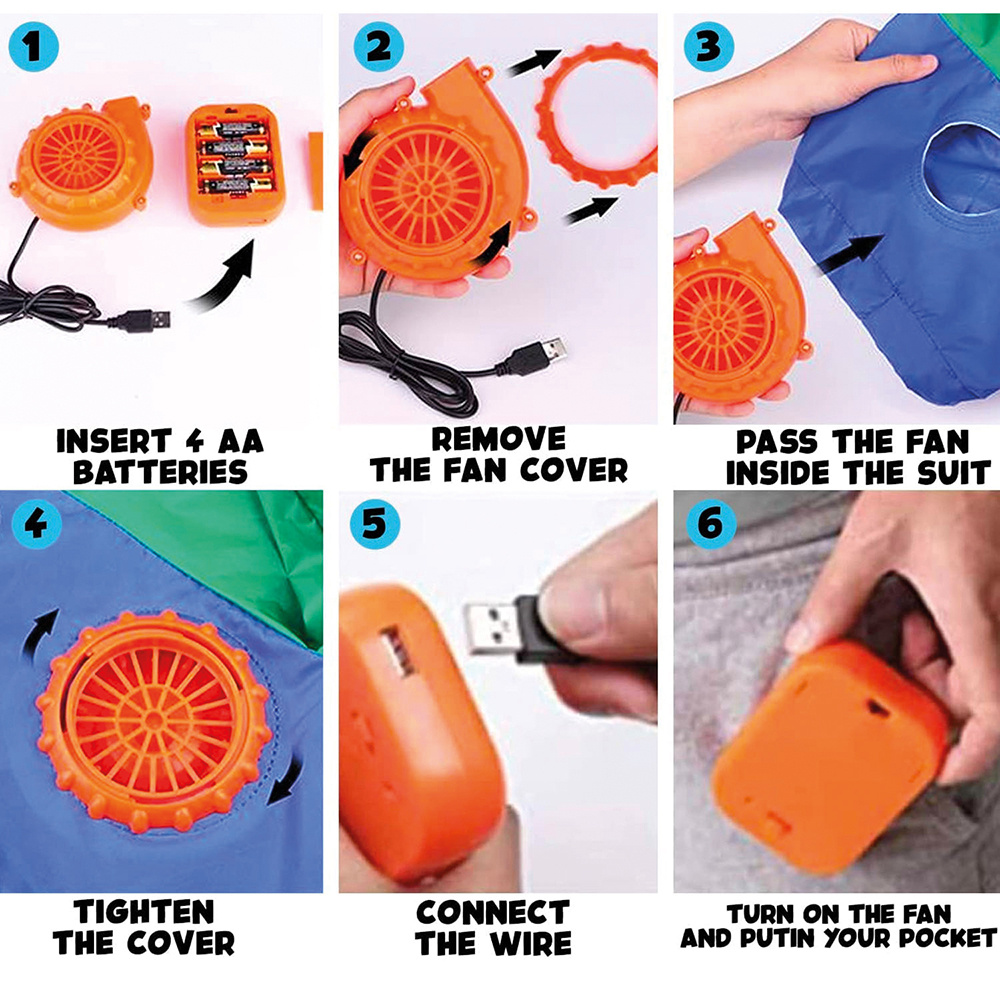 Oppustelig Snail kostume - Kids