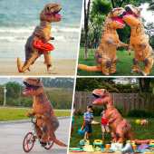 Oppustelig XXL T-Rex kostume Oppustelig XXL T-Rex kostume