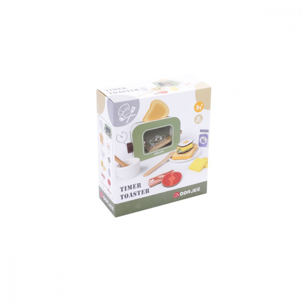 Brødrister Med Timer, Træ