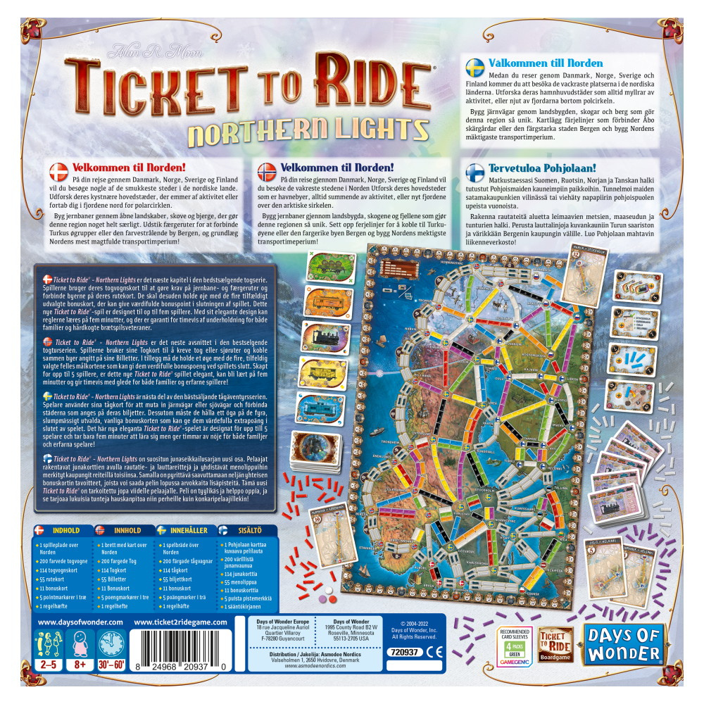 Ticket to Ride: Northern Lights (DK)