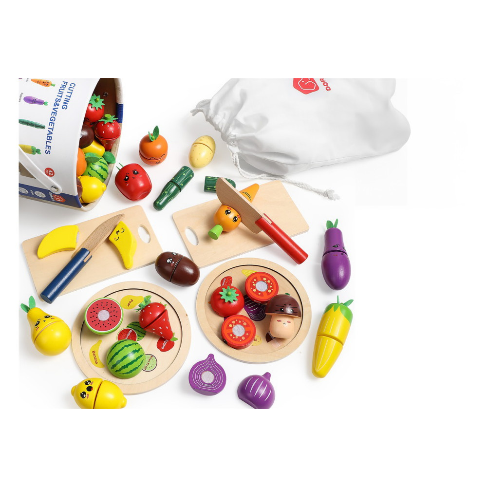 Madlegetøj - Grøntsager og frugter