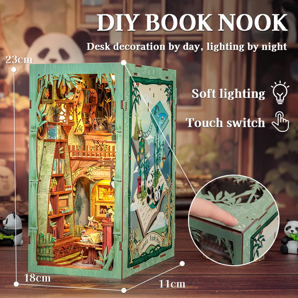 Cutebee Book Nook - Panda Bookshop