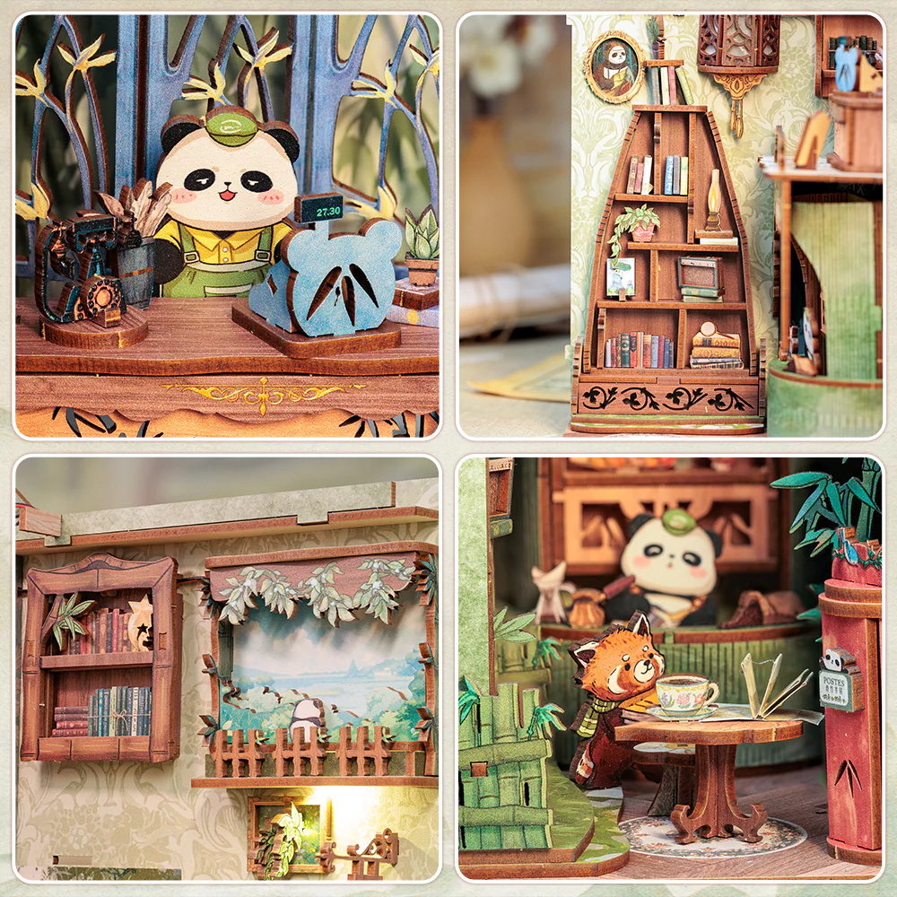 Cutebee Book Nook - Panda Bookshop