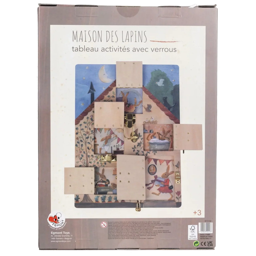 Activity Board Med Lås - Kanin