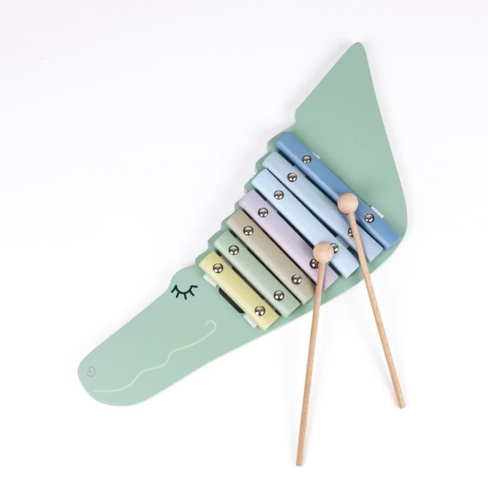 Xylofon Farverig Krokodille