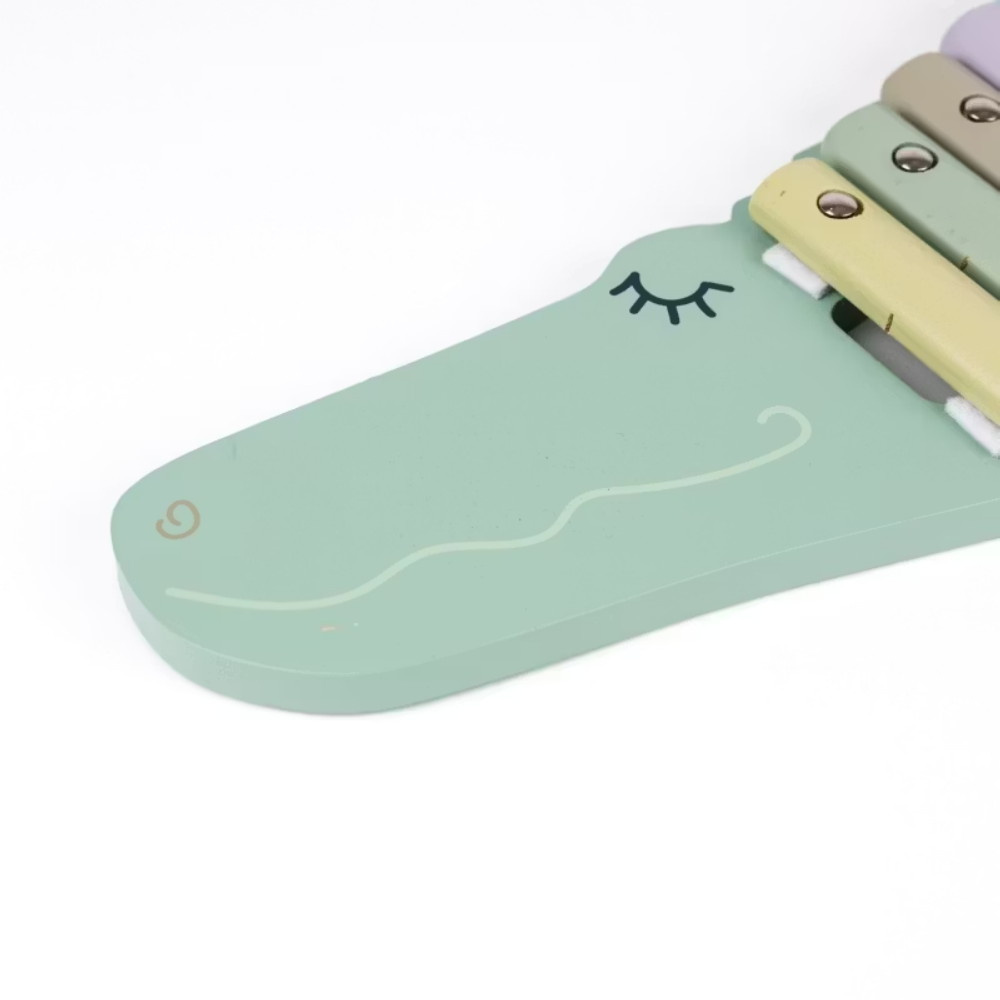 Xylofon Farverig Krokodille