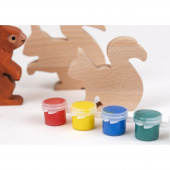 Træfigurer Til Maling - Egernfamilie Træfigurer Til Maling - Egernfamilie