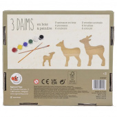 Træfigurer Til Maling - Hjortefamilie Træfigurer Til Maling - Hjortefamilie