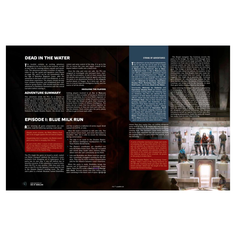 Star Wars RPG: Age of Rebellion - Game Master's Kit