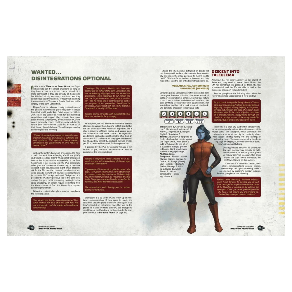 Star Wars RPG: Edge of the Empire - Mask of the Pirate Queen