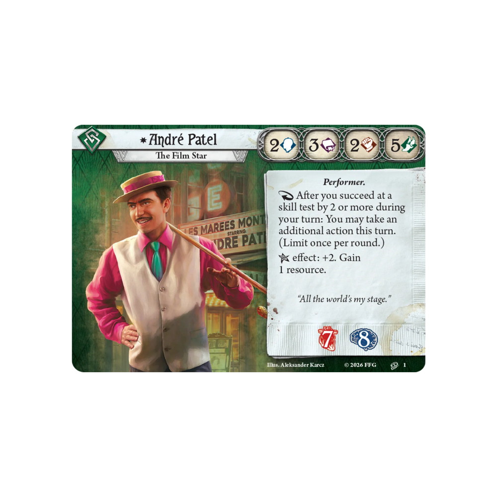 Arkham Horror: TCG André Patel Investigator Deck