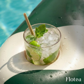 Flotea® XXL Pool Mattress – Beige and Green Flotea® XXL Pool Mattress – Beige and Green