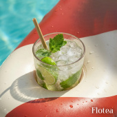 Flotea® XXL Pool Mattress – Beige and Terracotta Flotea® XXL Pool Mattress – Beige and Terracotta
