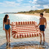 Flotea® XXL Pool Mattress – Beige and Terracotta Flotea® XXL Pool Mattress – Beige and Terracotta